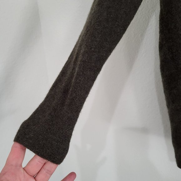 Adrienne Vittadini Merino Wool Grey Cardigan Sweater SZ S - Picture 4 of 7